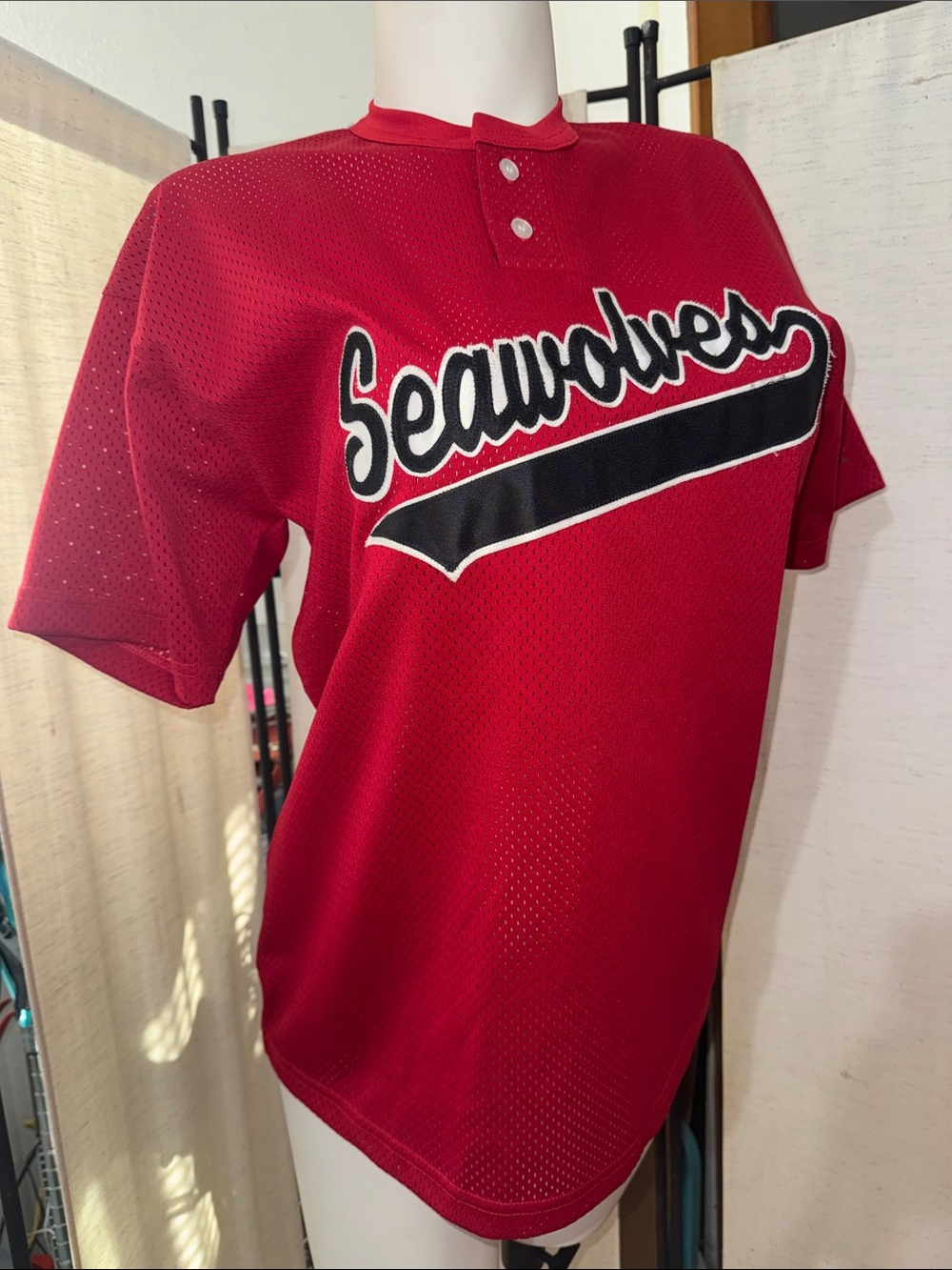 Vintage Seahawks 5 Hurst Sewn On Jersey M